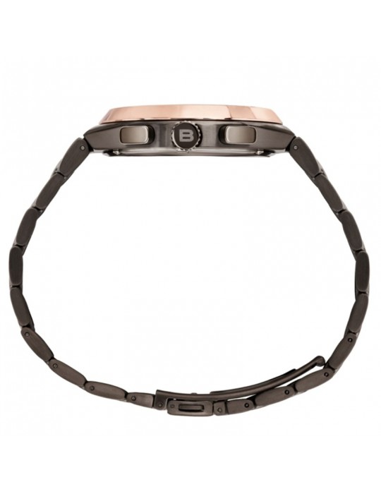 Breil Men's Watch - Bend 43mm Gun and Rose Gold Chronograph - 0
