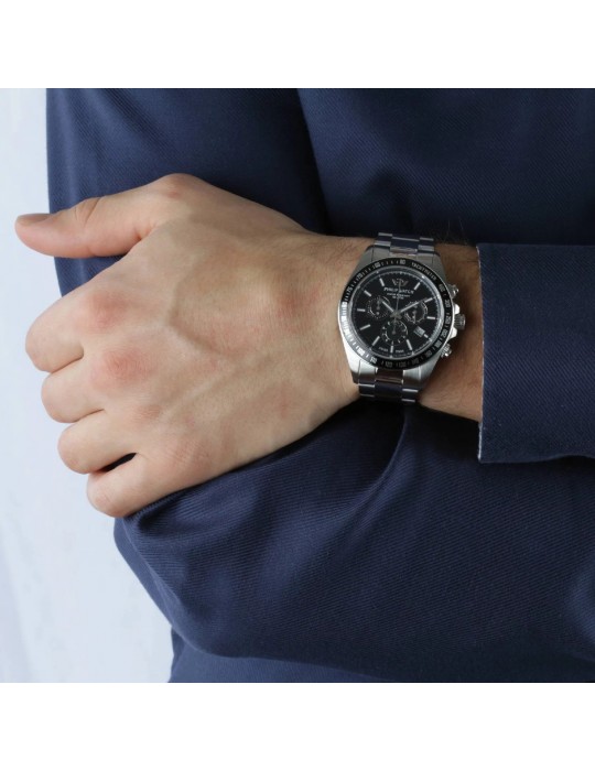 Philip Watch Man's Watch - Caribe 42mm Black Chronograph - 0