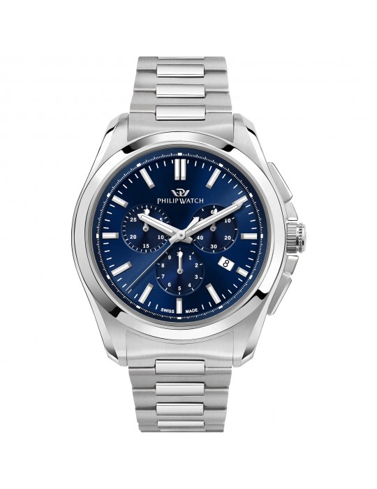Philip Watch Man - Amalfi Chronograph 43mm Blue Watch - 0 Philip Watch Man - Amalfi Chronograph 43mm Blue Watch - 0