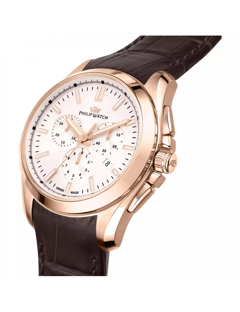 Philip Watch Man - Amalfi Chronograph 43mm Silver Watch - 0