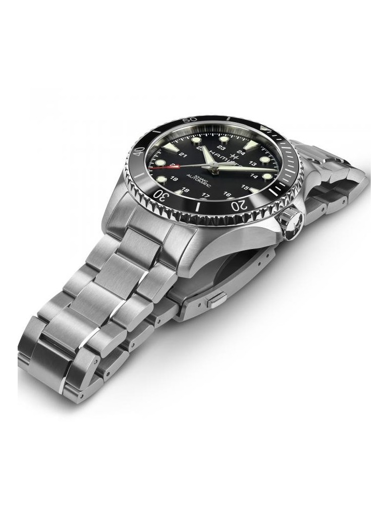 Hamilton Men's Watch - Khaki Navy Scuba Automatic 43mm Black - 0
