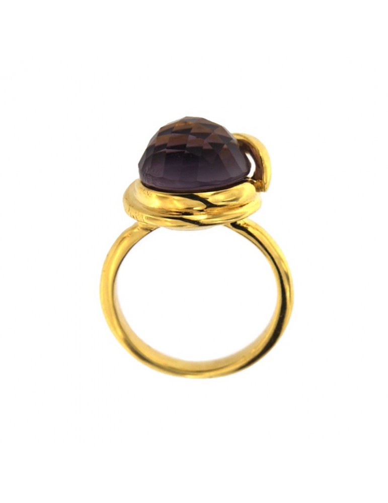 LABRIOLA GOLD RING WITH AMETHYST STONE - 0