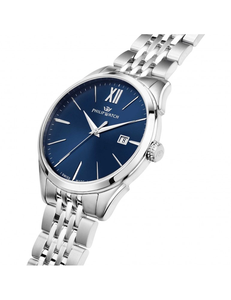Philip Watch Watch Man - Rome Time and Date 41mm Blue - 0