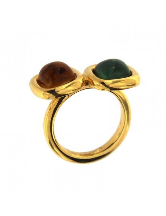 LABRIOLA GOLD RING WITH STONES - 0 LABRIOLA GOLD RING WITH STONES - 0