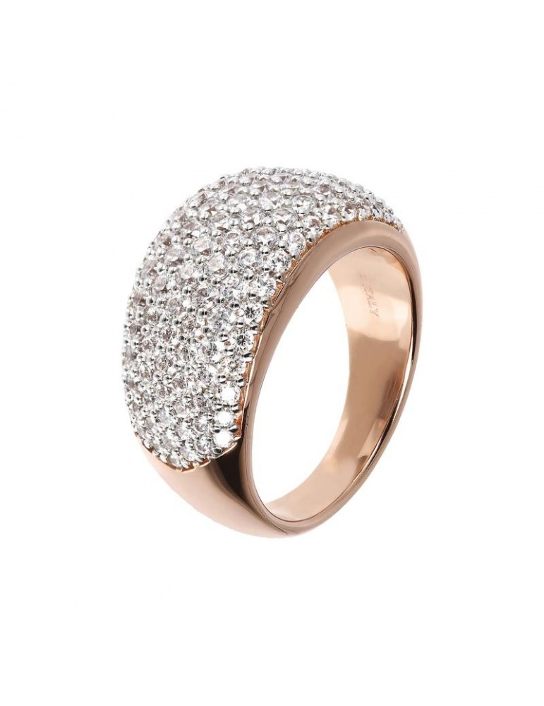Bronzallure Woman Ring - Very High Pavè Cubic Zirconia - 0