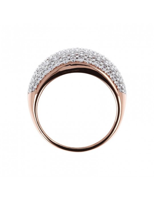 Bronzallure Woman Ring - Very High Pavè Cubic Zirconia - 0
