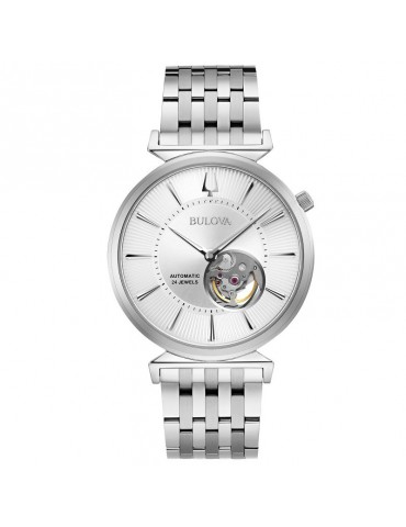 Orologio Bulova Uomo - Regatta Automatico - 40mm Argento - 96A235