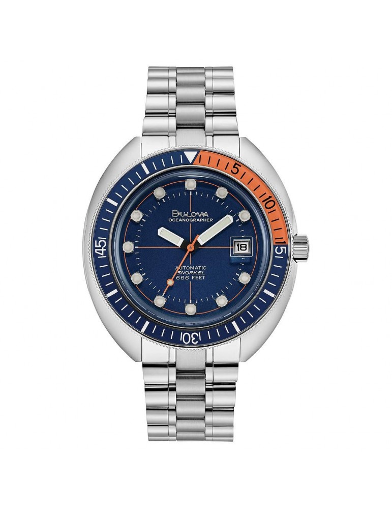 Bulova Men's Watch - Oceanographer Mechanical 44mm Blue - 0
