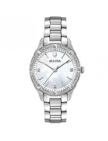 Bulova Woman's Watch - Sutton Diamonds Quartz 32mm Mother of Pearl - 0