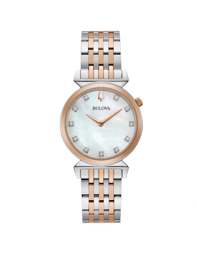 Bulova Woman's Watch - Regatta Only Time 30 mm Mother of Pearl - 0