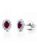 Orecchini Lelune Diamonds - Oro - Diamanti - Rubini - LDEARB41017