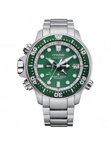 Citizen Men's Watch - Promaster Aqualand Eco Drive Super Titanium 46mm Green - 0