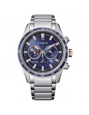 Citizen Men's Watch - Super Titanium Eco Drive Chrono CA4490 42mm Blue - 0