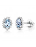 Orecchini Lelune Diamonds - Oro - Diamanti - Acquamarina - LDEAAM77015
