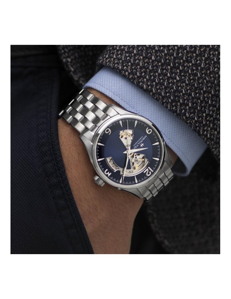 Hamilton Jazzmaster Open Heart Auto 42mm Blue Men's Watch - 0