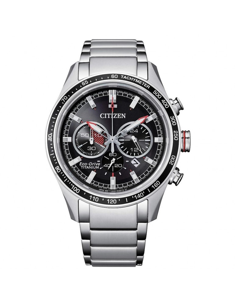 Citizen Men's Watch - Super Titanium Eco Drive Chrono CA4491 42mm Black - 0