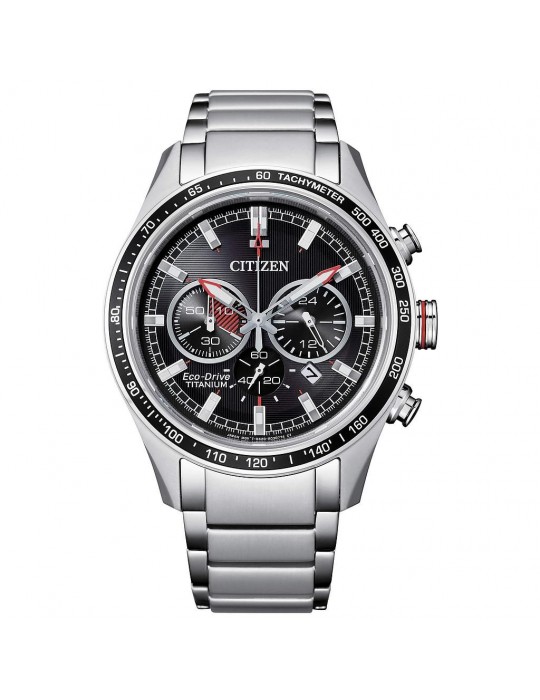Citizen Men's Watch - Super Titanium Eco Drive Chrono CA4491 42mm Black - 0