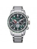 Citizen Men's Watch - Super Titanium Eco Drive Chrono 42mm Green - 0