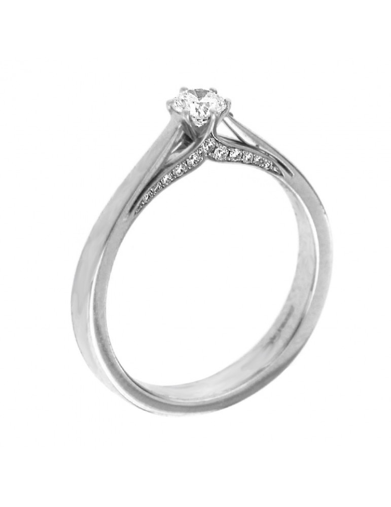 Anello Giorgio Visconti Solitario con Diamante da Donna - 0