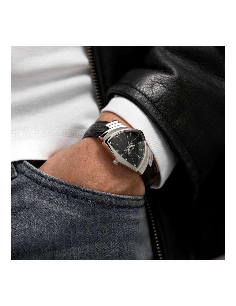 Hamilton Men's Watch - Ventura 32 x 50 mm Black Quartz - 0