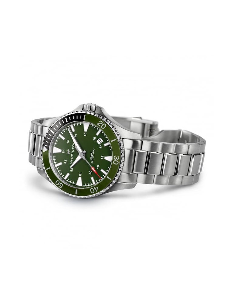 Orologio Hamilton - Khaki Navy - 40mm - Verde - Automatico - H82375161