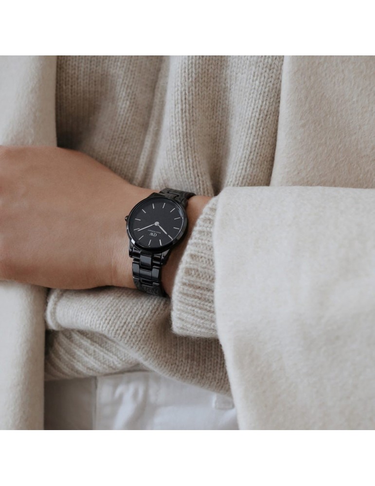 Daniel Wellington Woman's Watch - Iconic Link Ceramic 32mm Black - 0