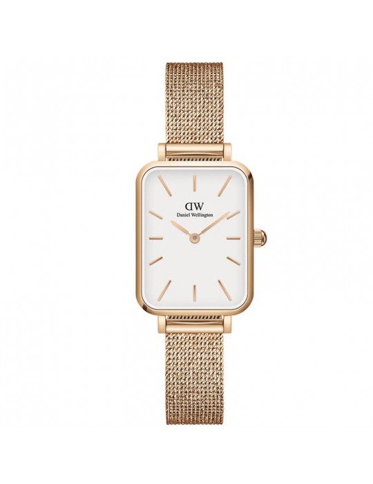 Daniel Wellington Woman's Watch - Pressed Melrose 20x26mm White - 0