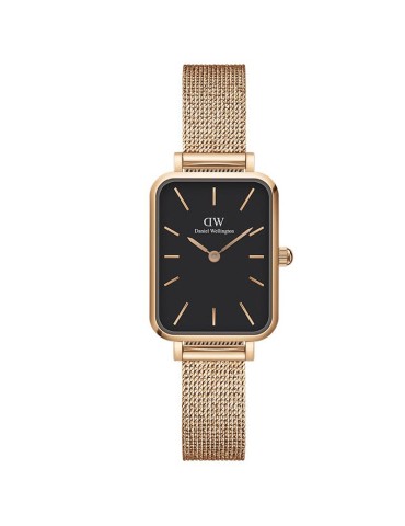 Daniel Wellington Woman's Watch - Pressed Melrose Square 20x26mm Black - 0