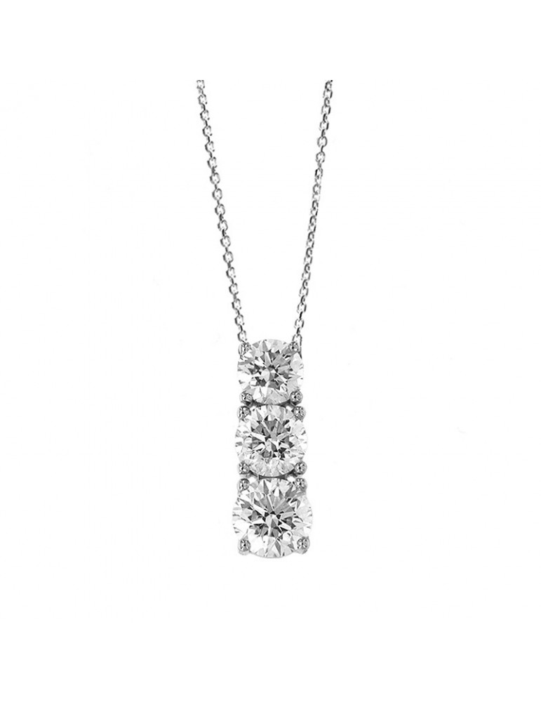 Picca Trilogy Woman's Necklace with Diamonds - 0