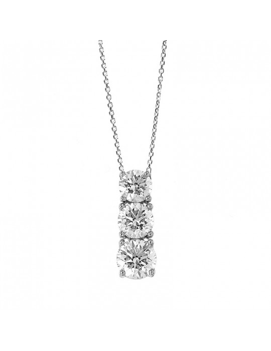 Picca Trilogy Woman's Necklace with Diamonds - 0
