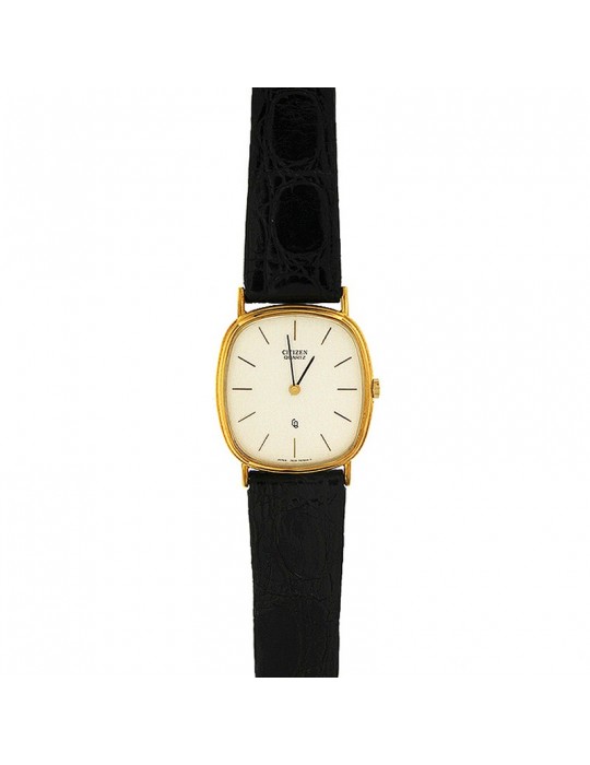 Orologio Citizen Unisex - Oro Giallo 18 Carati - Quarzo 31mm - Bianco Orologio Citizen Unisex - Oro Giallo 18 Carati - Quarzo 31mm - Bianco