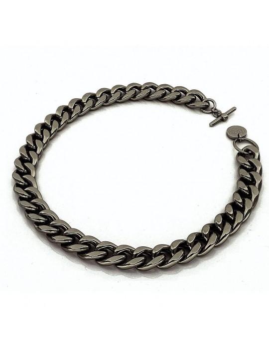 Unoaerre Woman's Necklace - in Burnished Bronze Groumette 45cm - 0