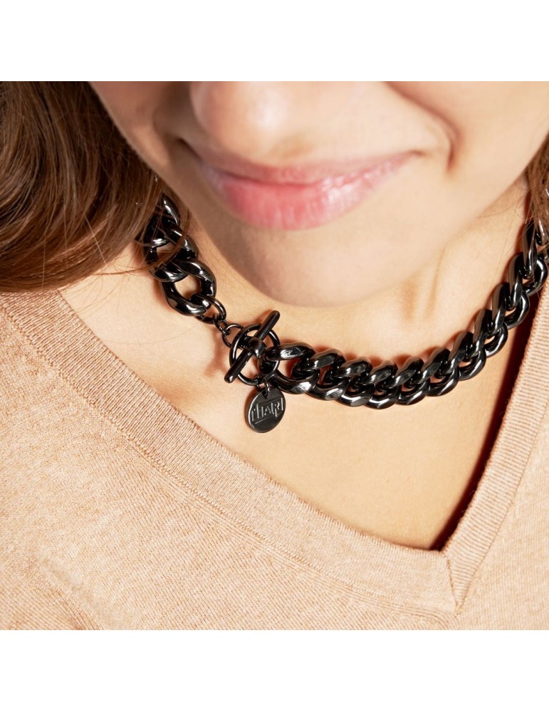 Collana Unoaerre Donna - in Bronzo Brunito Groumette 45cm - 0