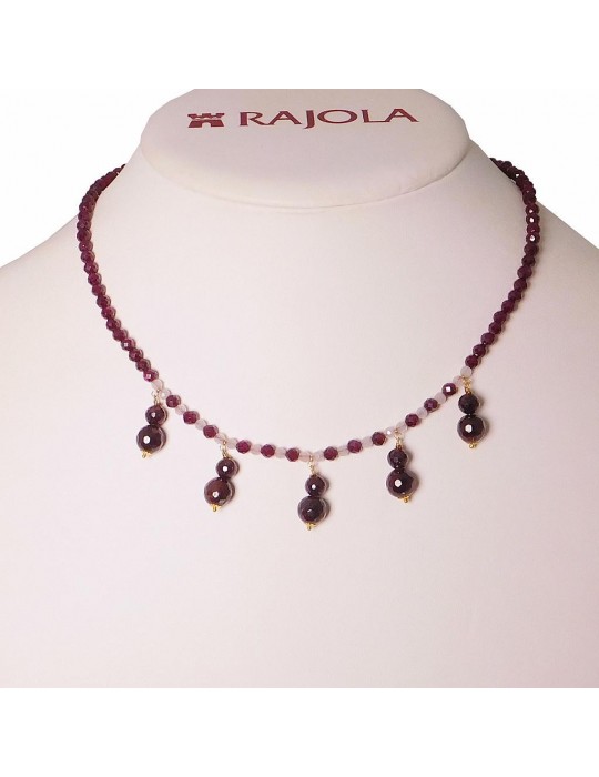 Collana Rajola Donna - Oxford - Granato - Quarzo Rosa - 453911