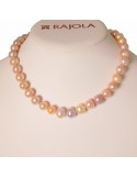 Rajola Women's Necklace - Nagoya - Multicolor Pearls 11-12 mm - 4541712J1