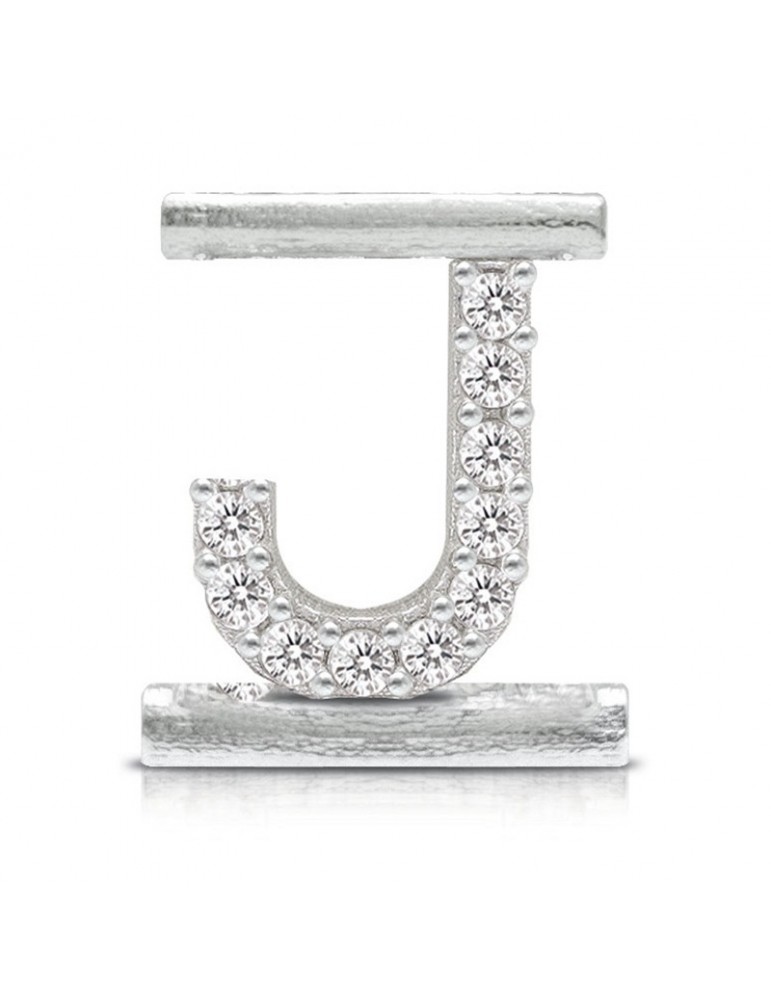 Charm Letter J Component for Eleonora Giordani Bracelet - in Silver 925 - 0