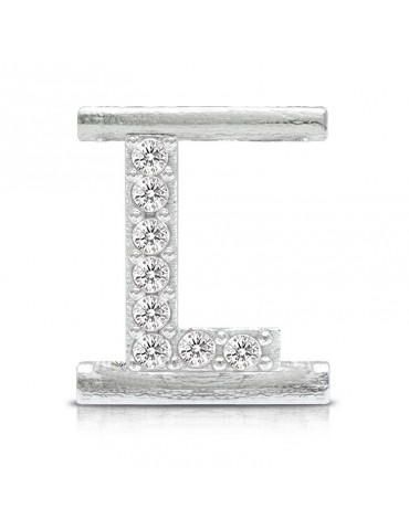 Charm Lettera L  - Bracciale Eleonora Giordani - Argento 925% - EG0012