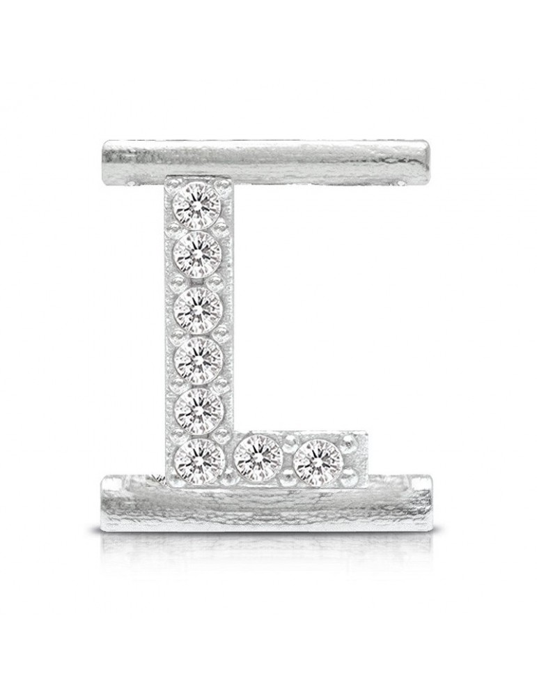Charm Letter L Component for Eleonora Giordani Bracelet - in Silver 925 - 0
