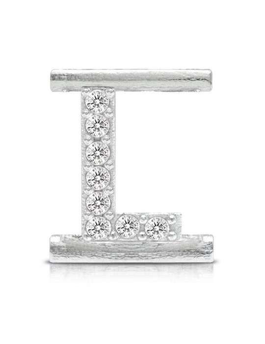 Charm Letter L Component for Eleonora Giordani Bracelet - in Silver 925 - 0