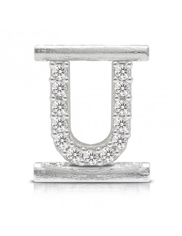 Charm Lettera U - Bracciale Eleonora Giordani - Argento 925% - EG0021