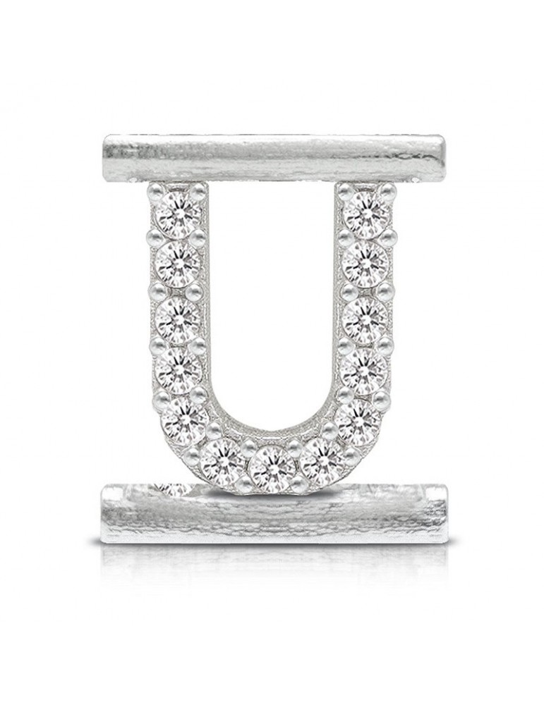 Charm Letter U Component for Eleonora Giordani Bracelet - in Silver 925 - 0