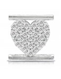 Charm Heart Symbol Component for Eleonora Giordani Bracelet - in Silver 925 - 0