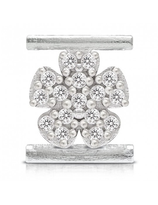 Charm Flower Symbol Component for Eleonora Giordani Bracelet - in Silver 925 - 0
