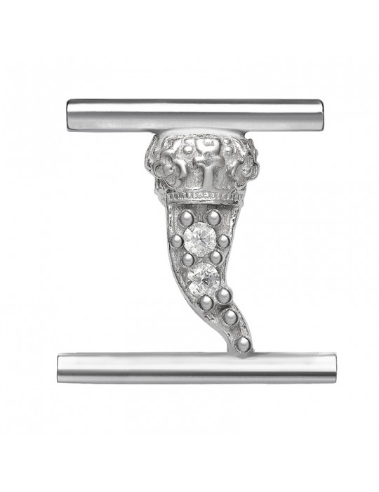 Charm Horn Symbol Component for Eleonora Giordani Bracelet - in Silver 925 - 0
