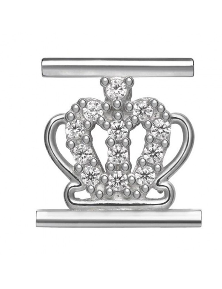 Charm Symbol Crown Component for Eleonora Giordani Bracelet - in Silver 925 - 0