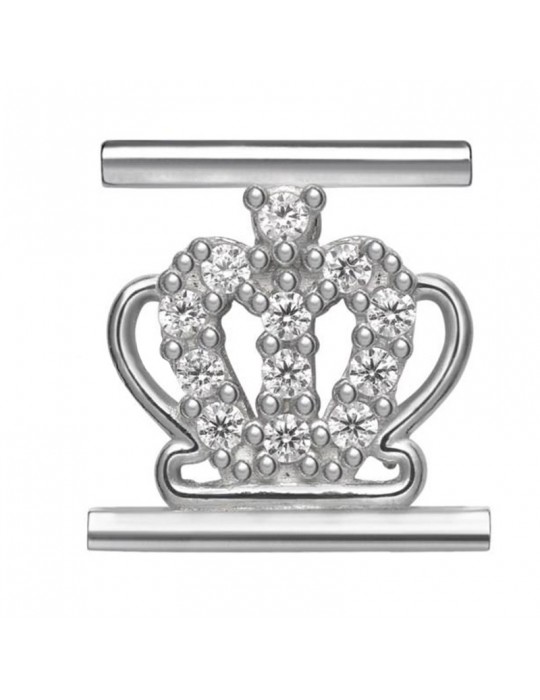 Charm Symbol Crown Component for Eleonora Giordani Bracelet - in Silver 925 - 0