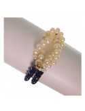 Rajola Woman's Bracelet - Nautica with Blue Agate and Biwa Pearls - 0