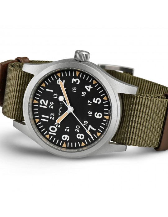 Hamilton Men's Watch - Khaki Field Mechanical Automatic 42mm Black - 0