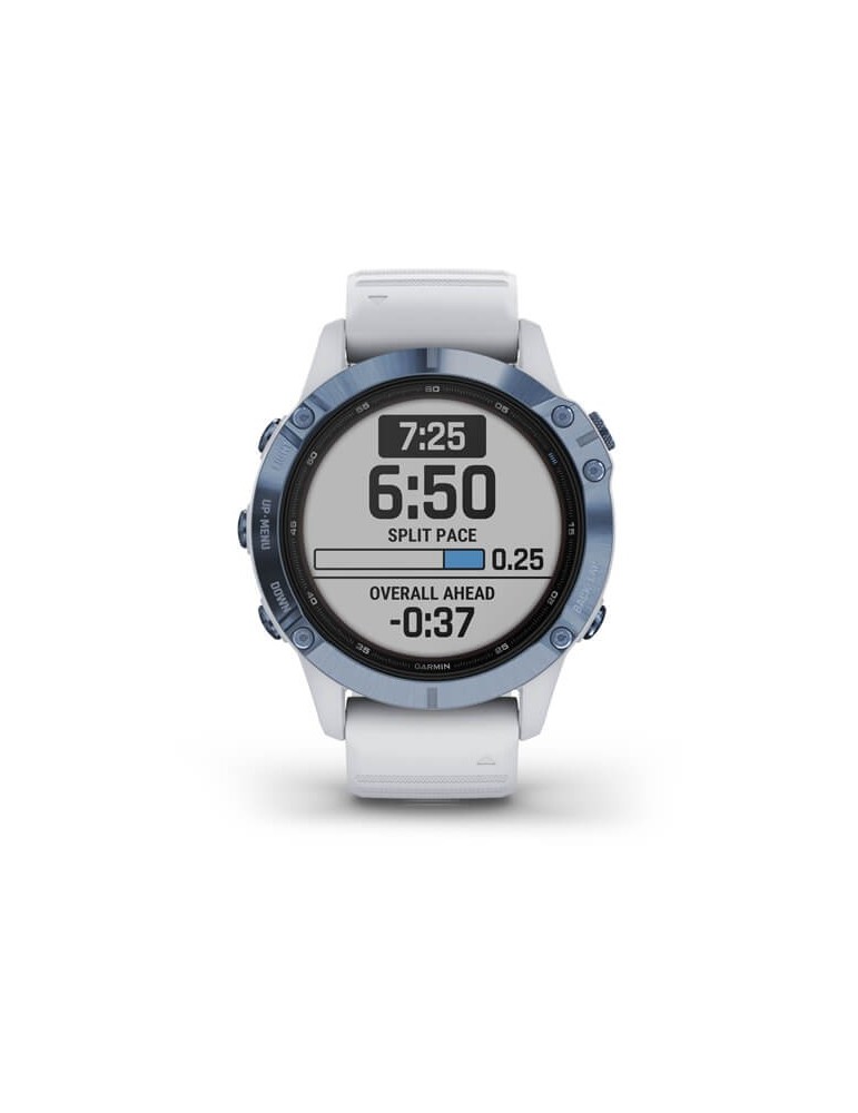 Garmin Unisex Watch - Fēnix 6 Pro Solar Edition 47mm Mineral Blue - 0