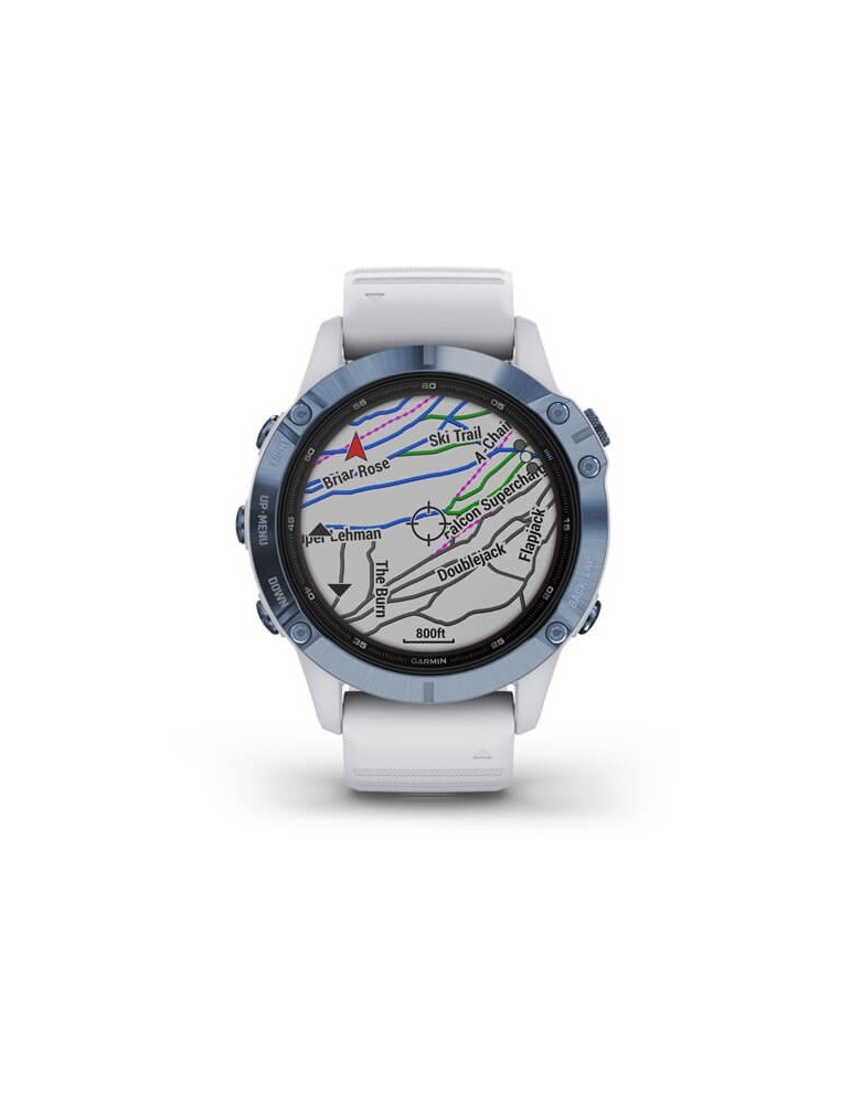Garmin Unisex Watch - Fēnix 6 Pro Solar Edition 47mm Mineral Blue - 0